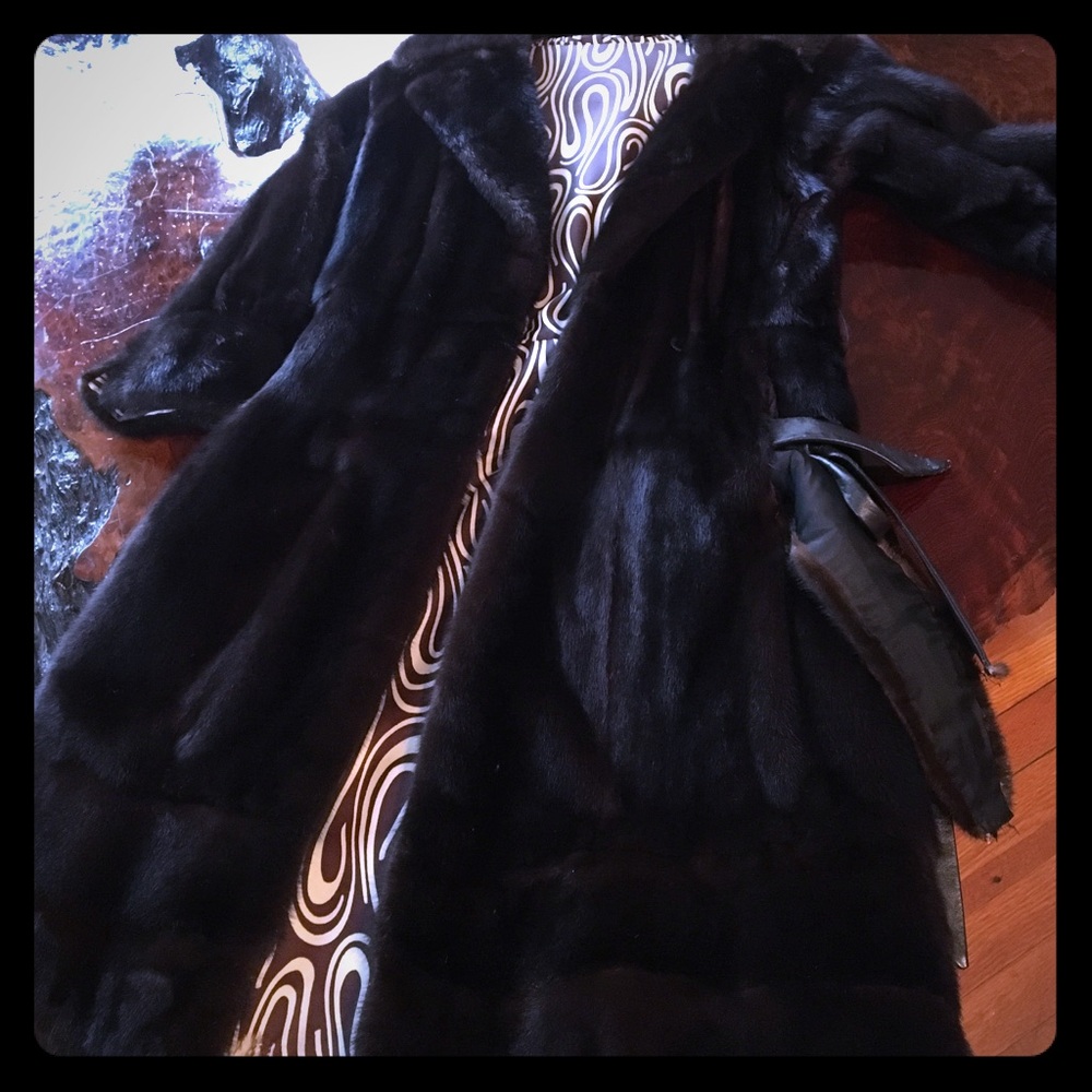 Full length authentic mink coat